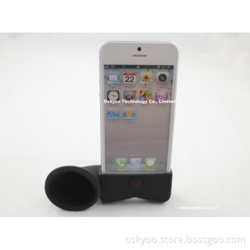 Customize Logo Portable Horn Stand Amplifier for iPhone 5 and 6 Plus Speaker